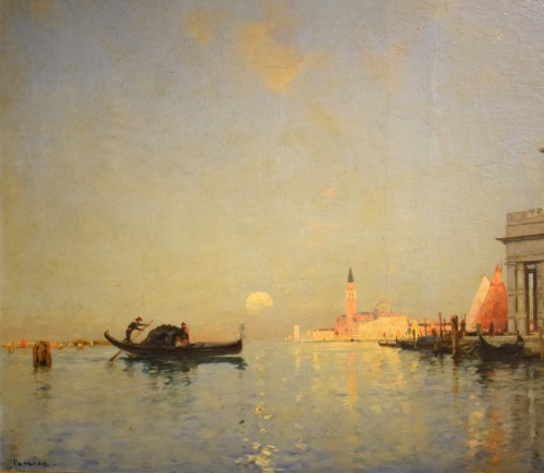 Venise, lumières et ombres au Dogana - Maurice Bompard (1857-1935) - Romano Ischia